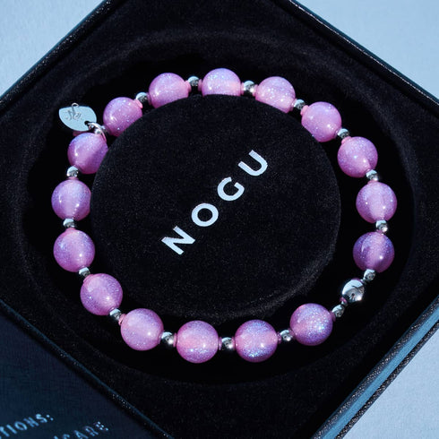 Lila Glitzer | Traumlandschaft Opal Armband